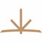 Ekena Millwork Alberta Timber Gable Bracket, Western Red Cedar, 108"W x 63"H x 5 1/2"D x 5 1/2"F, 14/12 Pitch GBW108X63X0606ALB00SWR - alternate 1